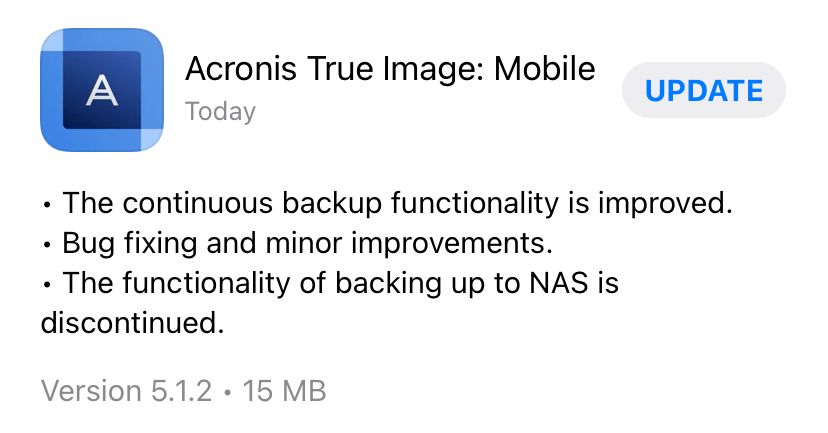 acronis true image phone support