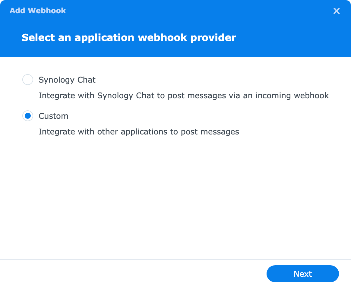 Synology Chat Server - Add-on Packages