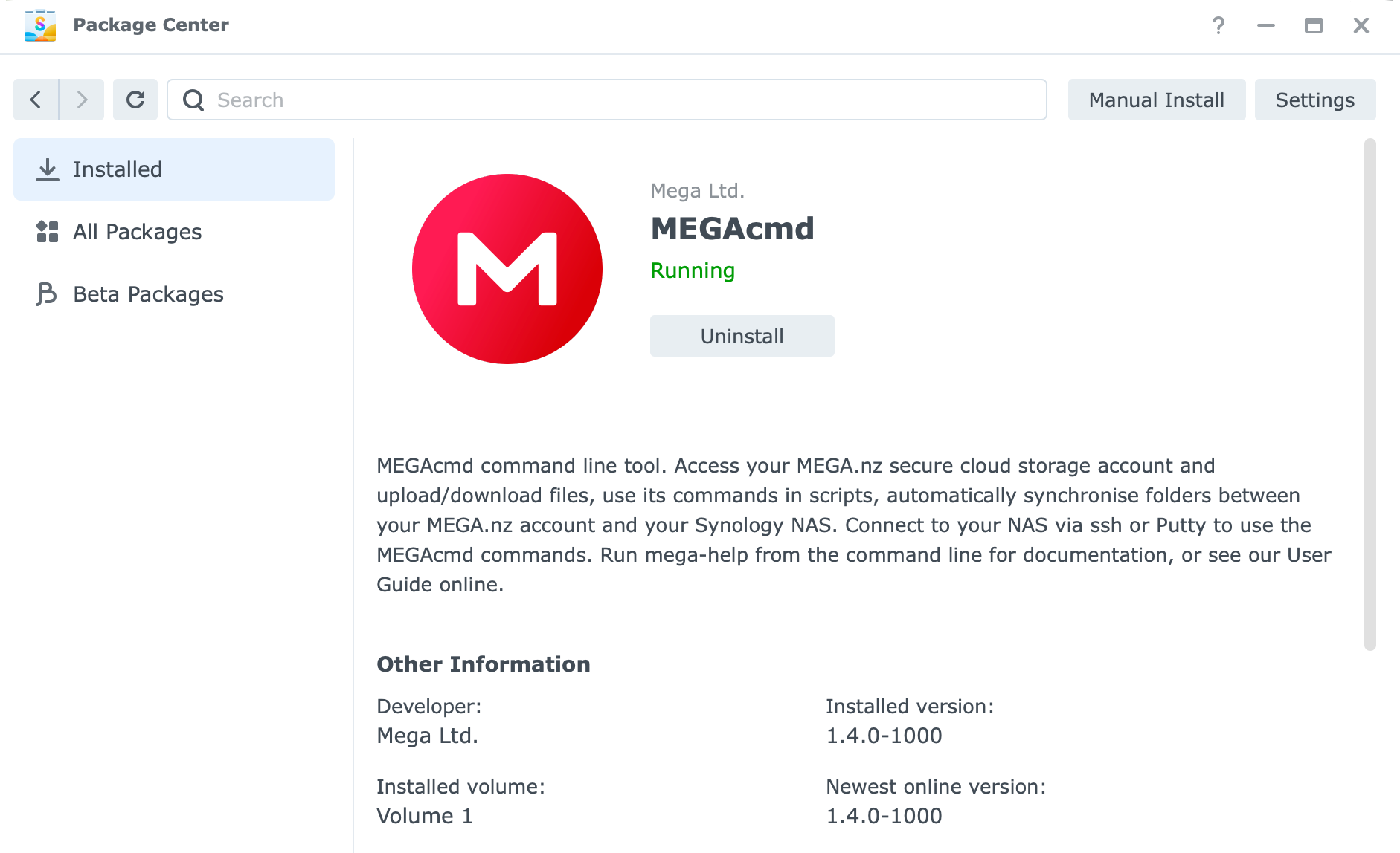 How to use Synology NAS with MEGA cloud?
