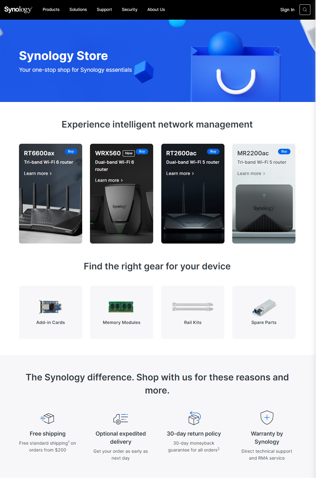 Synology Store - now open!