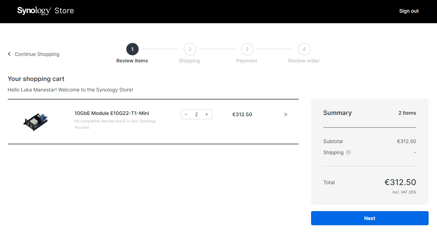 Synology Store - now open!