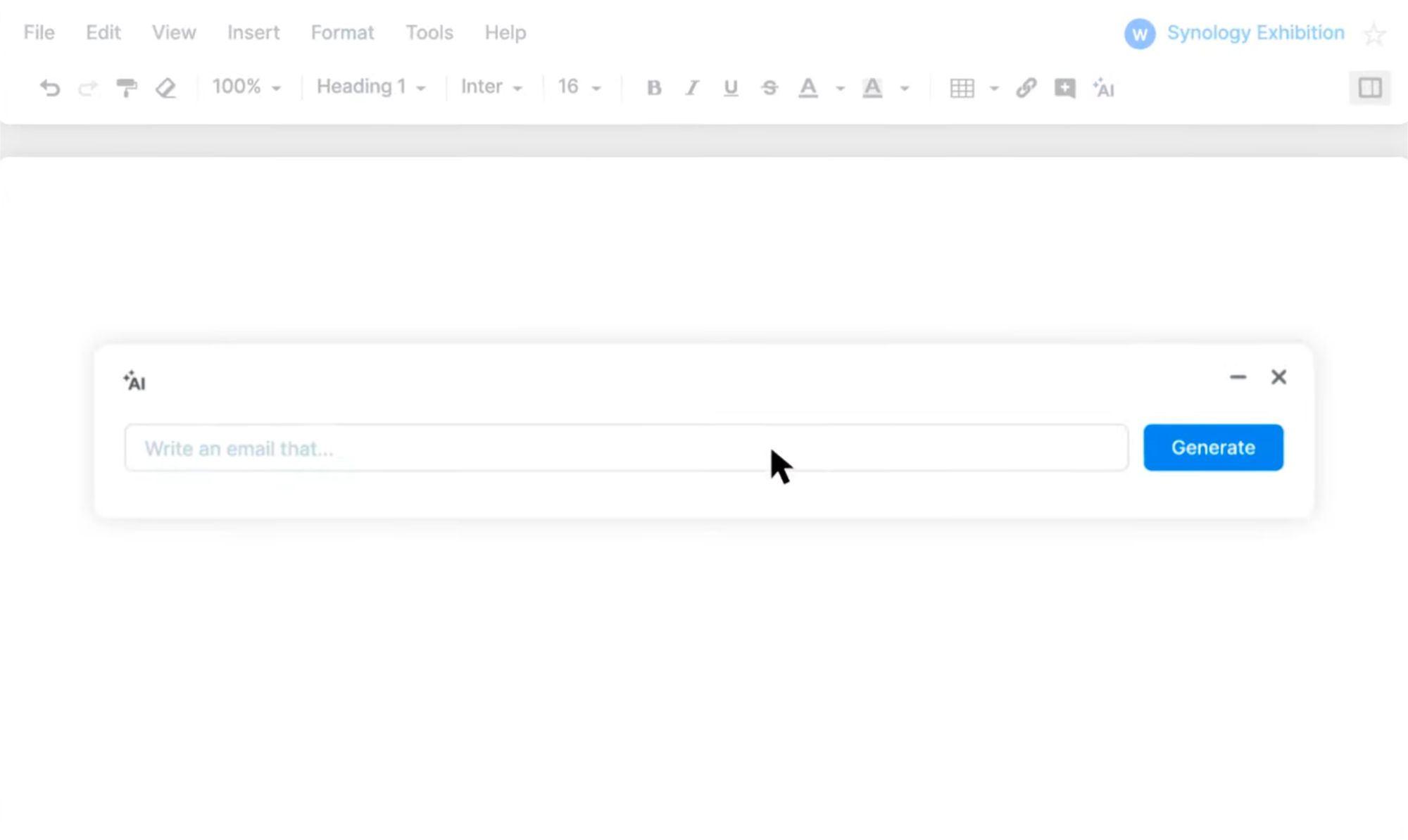 Synology & generative AI support in Synology Office and MailPlus
