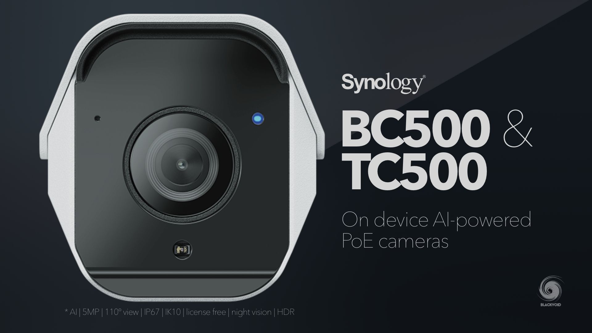 Synology's IP camera 'BC500' main body exterior photo review that