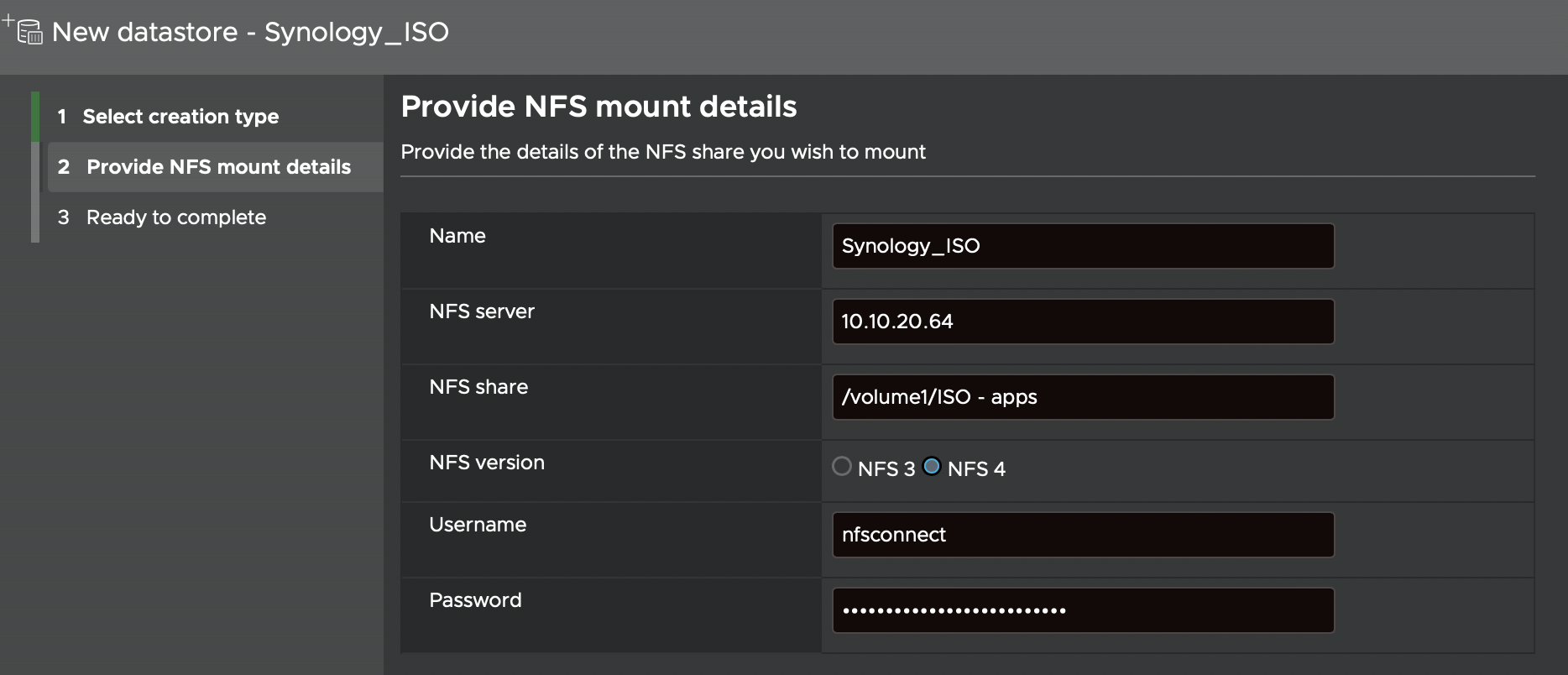 Business Storage NAS - How to Setup an NFS or iSCSI VMware