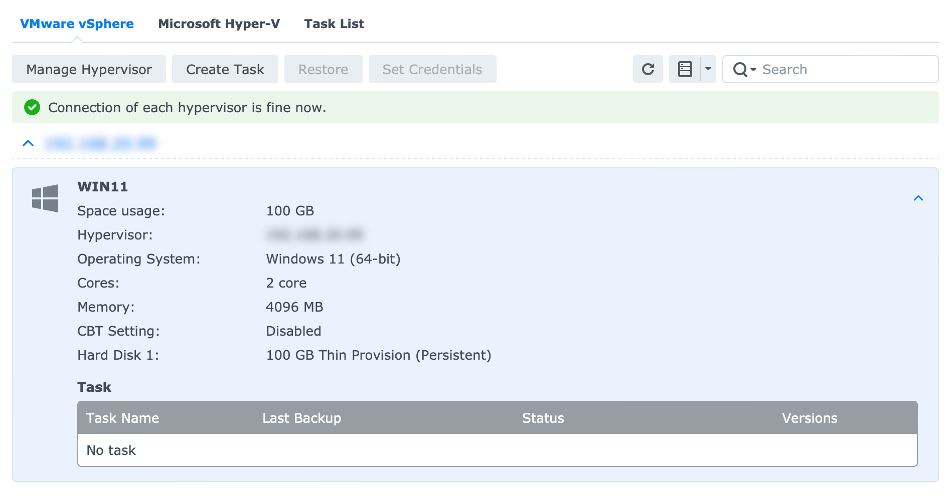 VMware & Synology (part 2) - use Active Backup for Business to backup and restore ESXi VMs