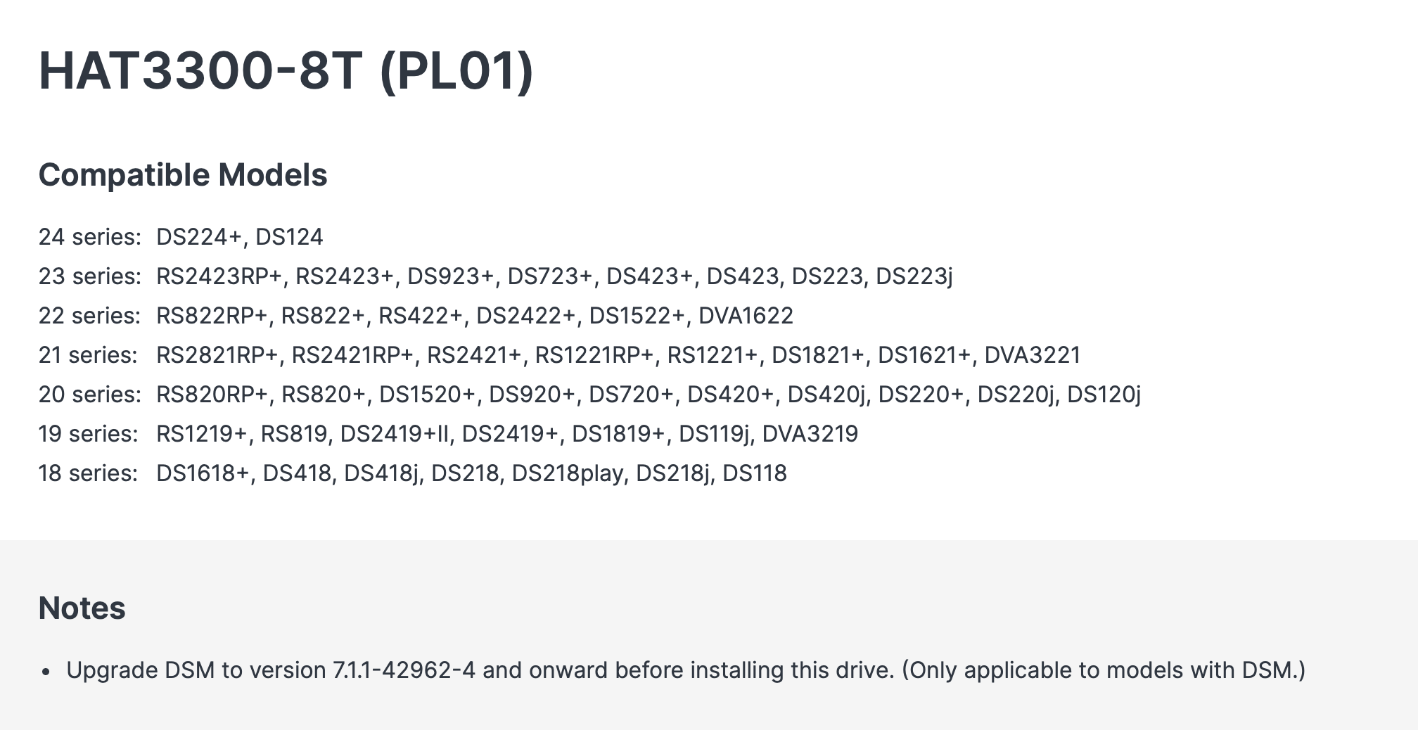 Synology BeeDrive, DiskStation DS423 and Plus Series HDDs Announced 