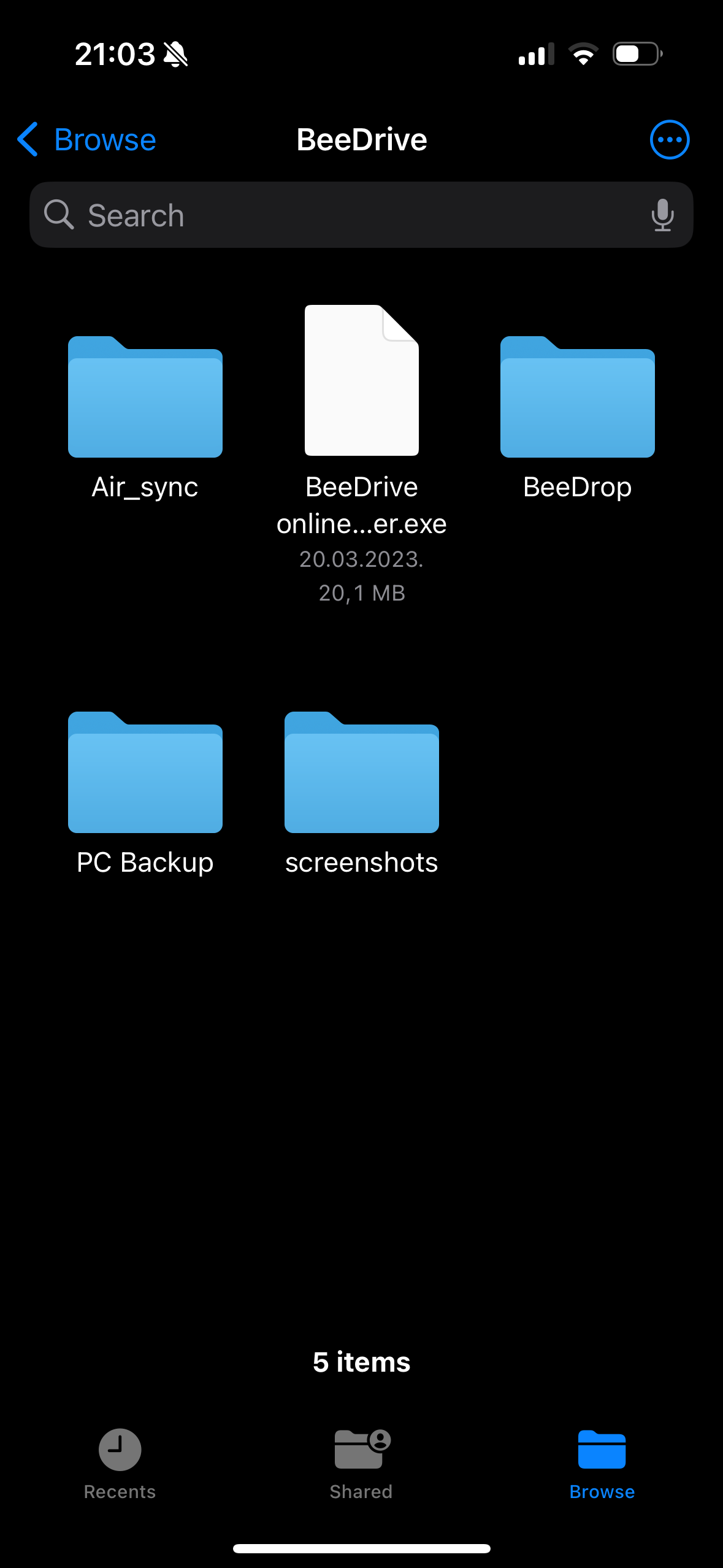 Synology BeeDrive as a ProRes storage for Apple iPhone 15 Pro