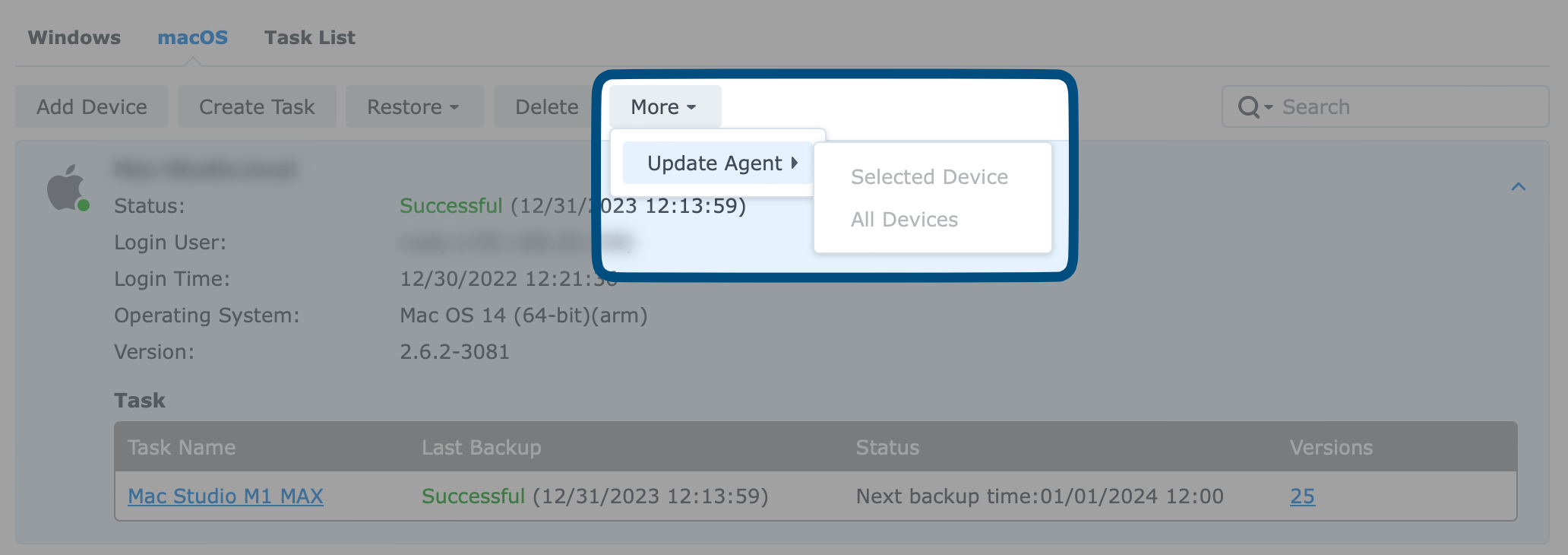 Synology Active Backup for Business - macOS, 1 godina kasnije