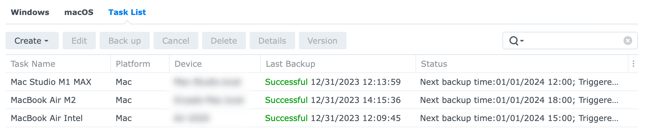 Synology Active Backup for Business - macOS, 1 year later