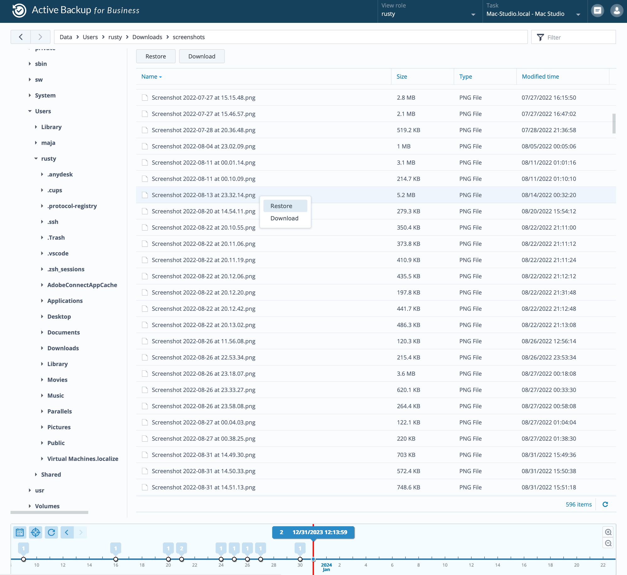 Synology Active Backup for Business - macOS, 1 year later