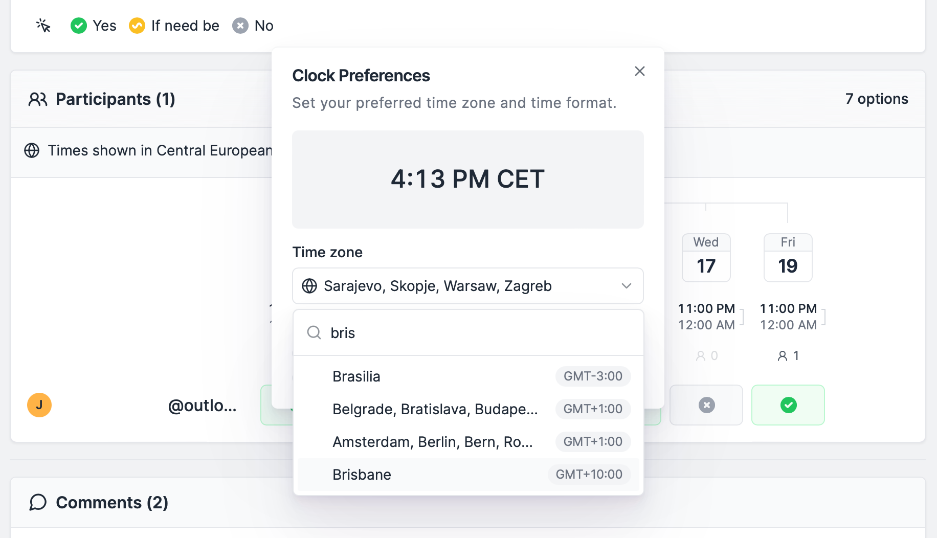 Rallly - self-hosted meeting schedule platform