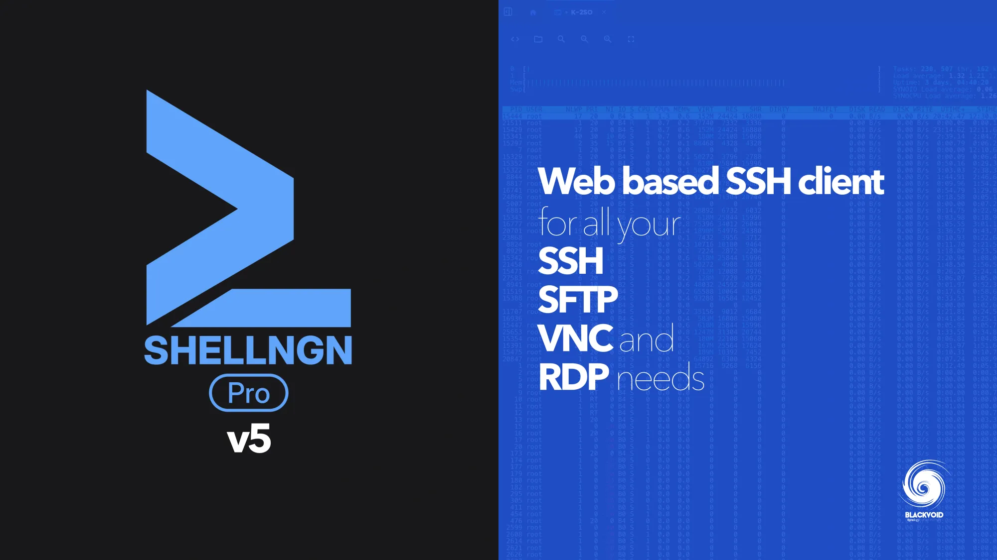 ShellNGN v5 - refreshed web-based SSH client platform