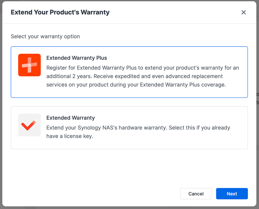 Synology Extended Warranty Plus