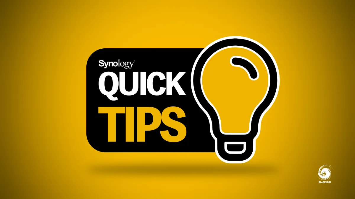 Synology quick tips!