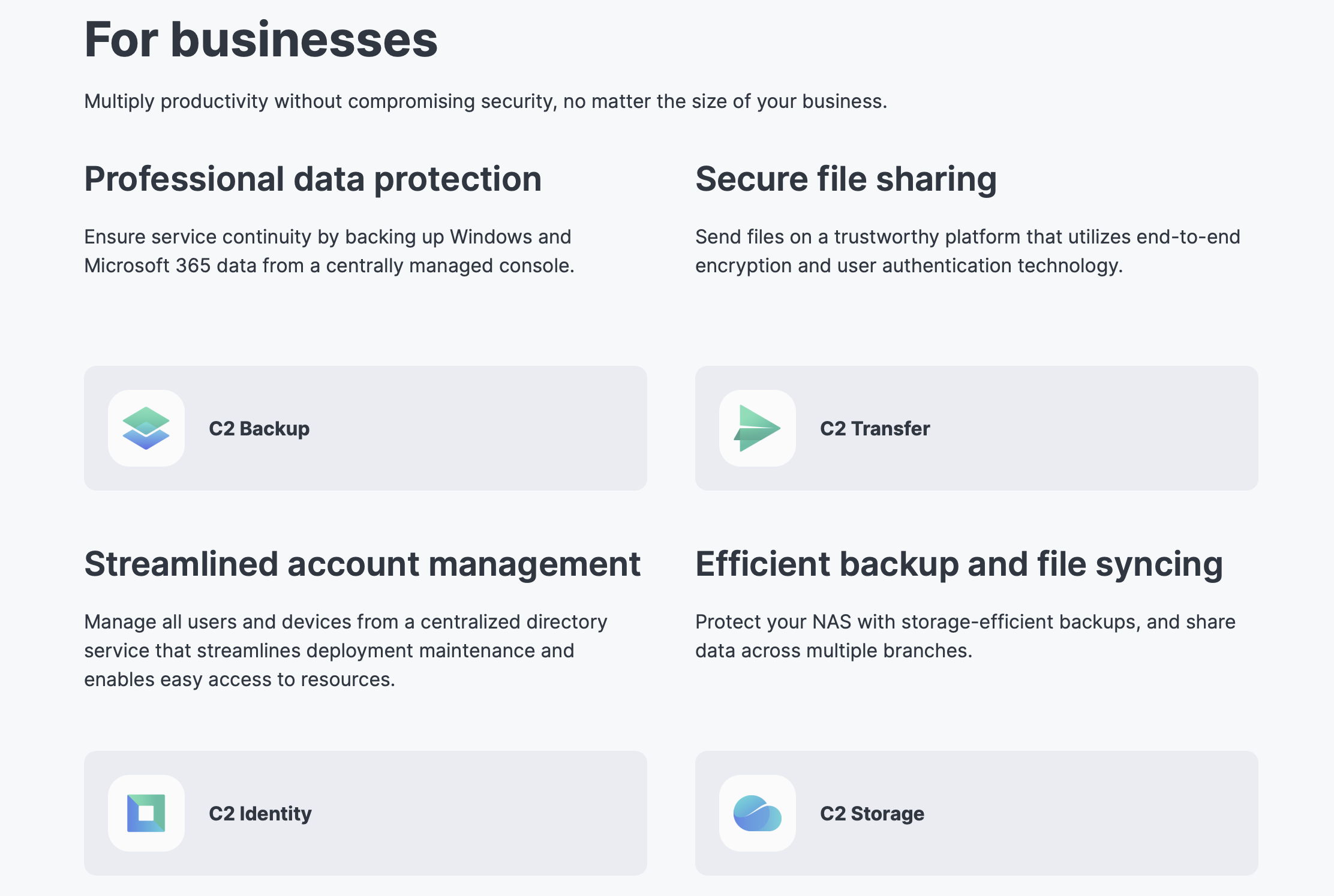 Synology C2 - A Cloud for Safe Data