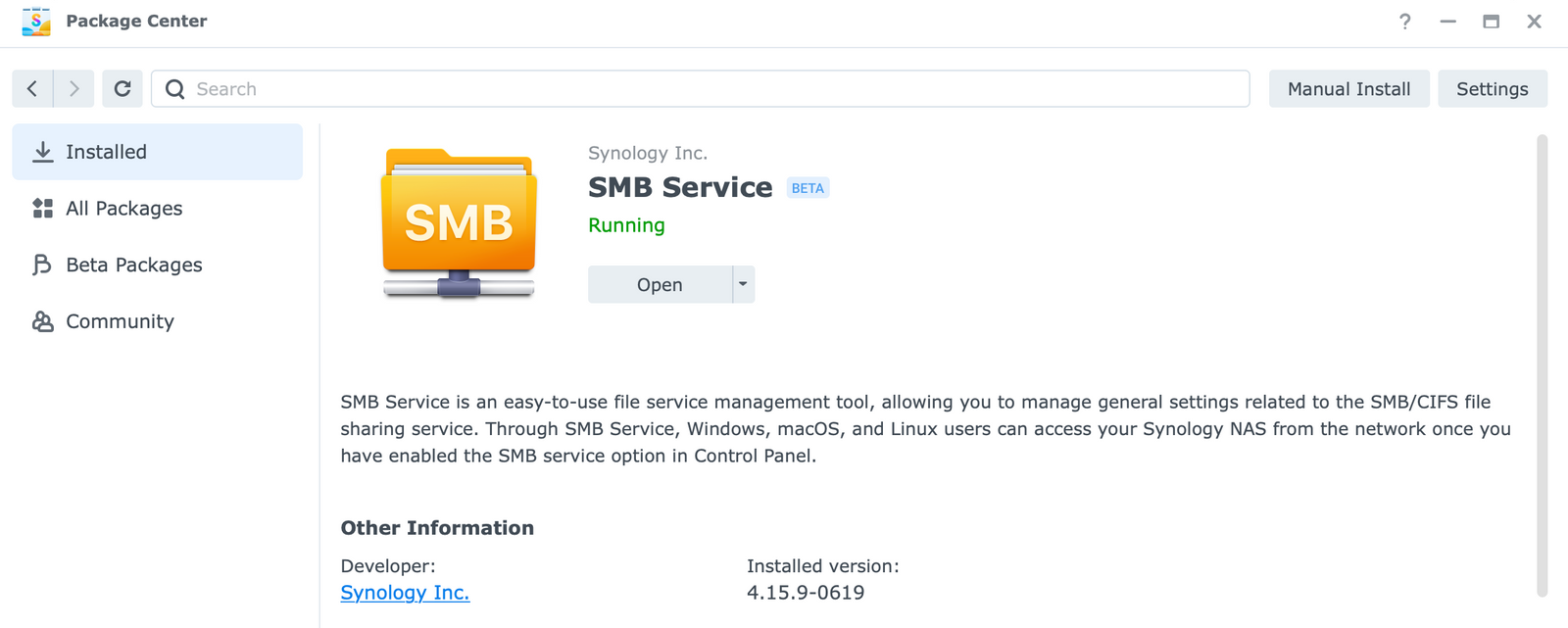 Synology SMB 4.15.9 is here