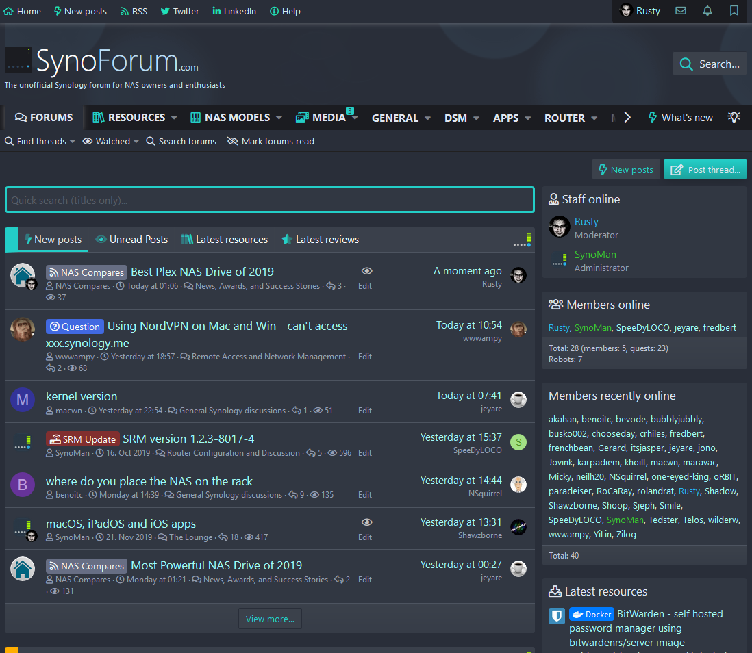 Synoforum.com 8 months later