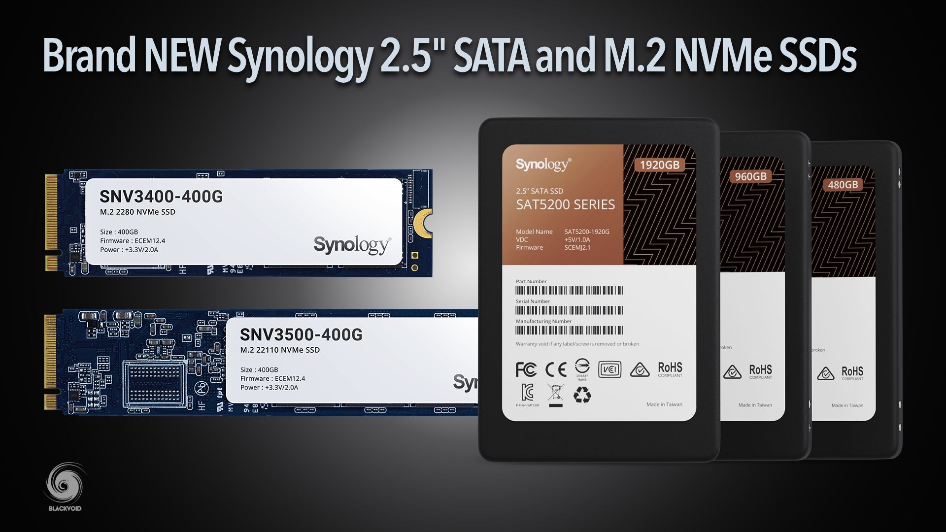 NEW Synology 2.5" SATA and M.2 NVMe SSDs are here