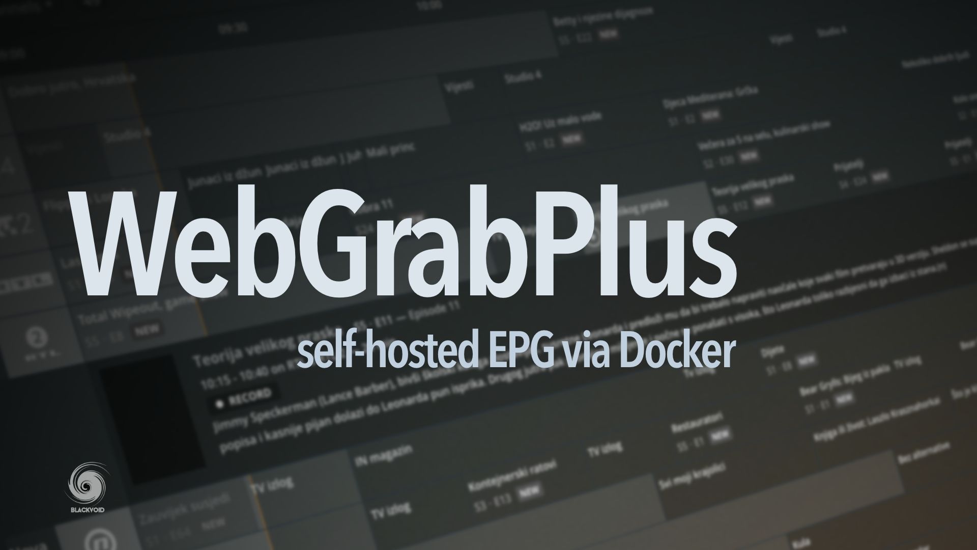 WebGrabPlus - self-hosted EPG via Docker