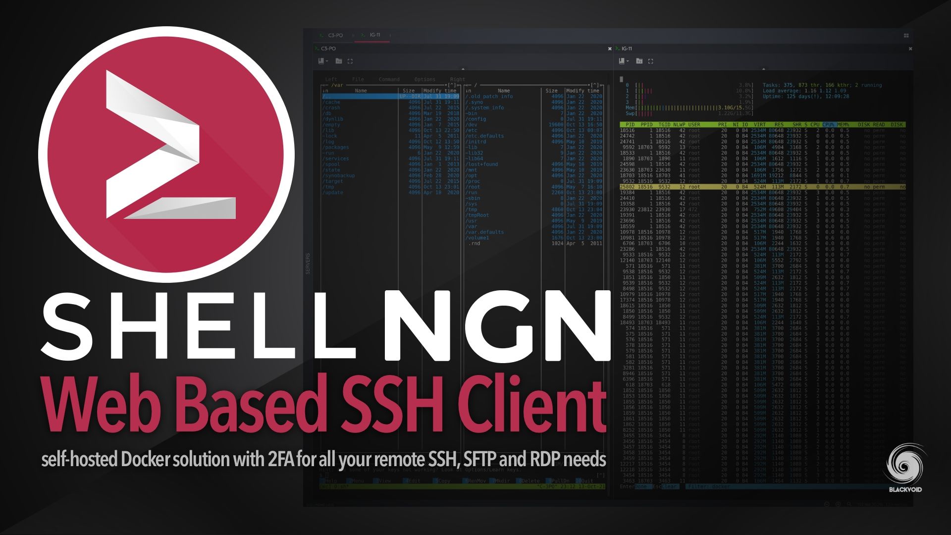 ShellNGN - web-based SSH client