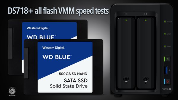 DS718+ all-flash VMM speed tests