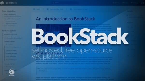 BookStack - self-hosted wiki platform