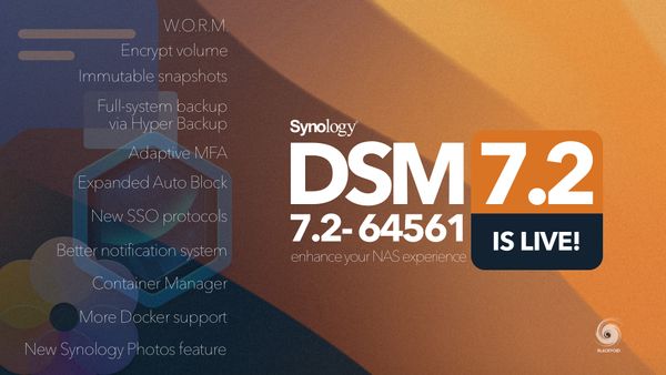 DSM 7.2-64561 is LIVE