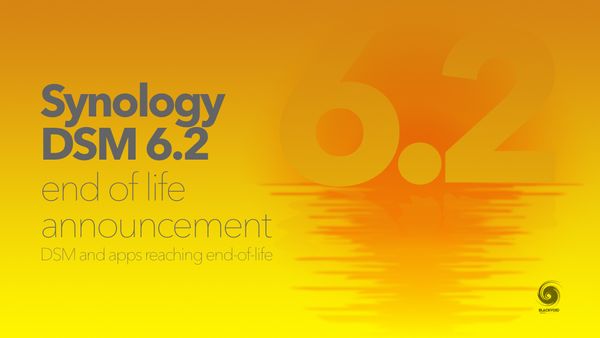 Synology DSM 6.2 end of life announcement