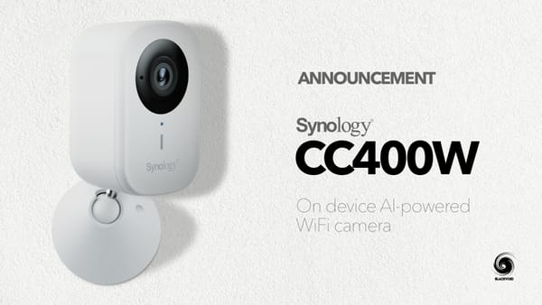 Synology CC400W WiFi camera announcement